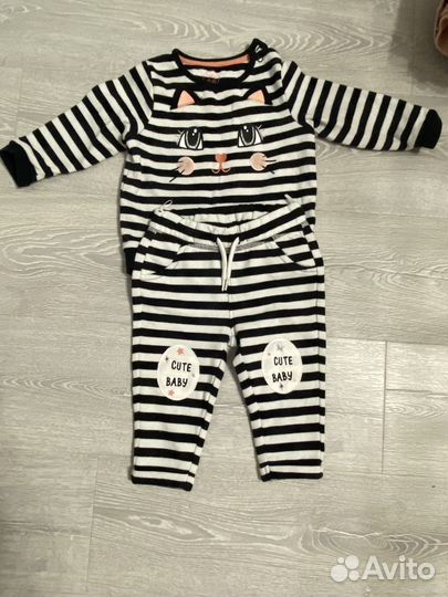 Вещи тёплые пакетом для девочки 68,74