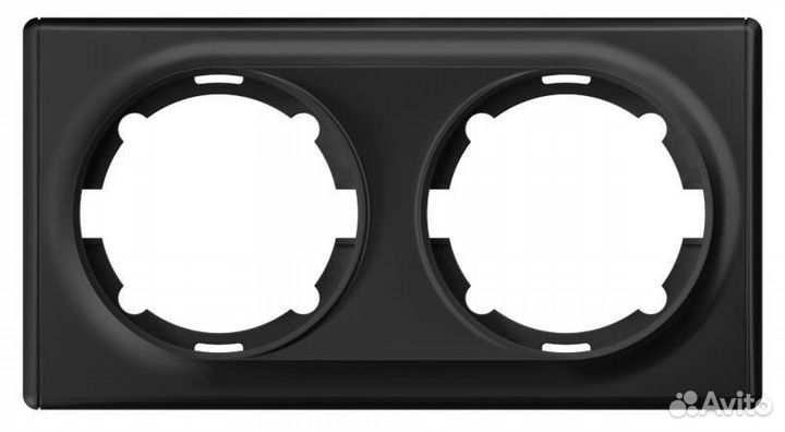 Рамка 2-м Florence черн. 1E52201303 OneKeyElectro