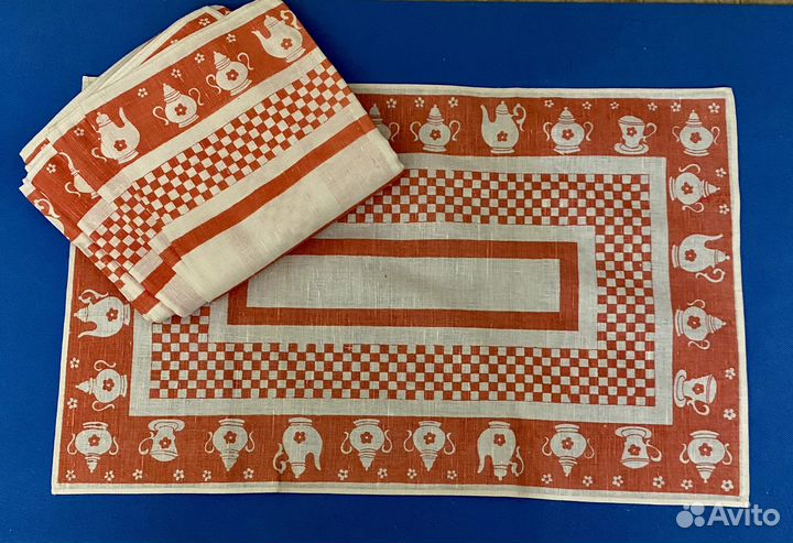 Полотенце салфетки скатерть простынь лен СССР