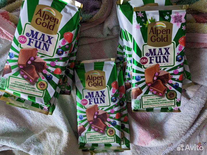 Шоколад alpen gold max fun,milka