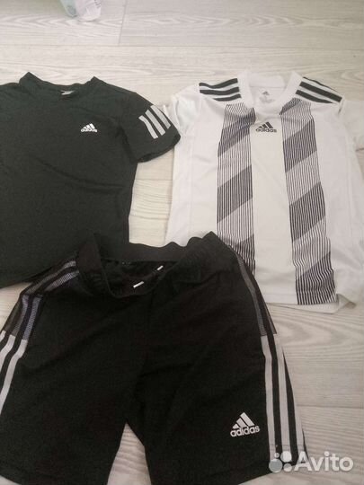 3футболки adidas140-146-шорты 152 adidas оригинал