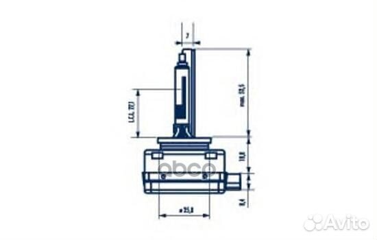 Лампа D1R 85V 35W Xenstart 84011 Narva