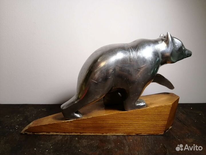 Статуэтка Медведь ямз металл СССР