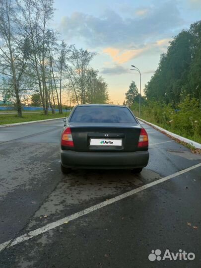 Hyundai Accent 1.5 AT, 2007, битый, 212 000 км