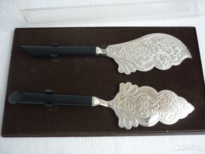Нож и Лопатка для Торта. Мельхиор СССР Новый