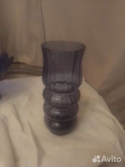 Вазы из цветного стекла СССР