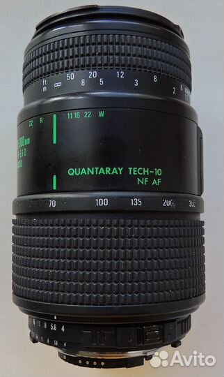 Объектив Quantaray (Sigma) 70-300mm 1:4-5.6 на Nik