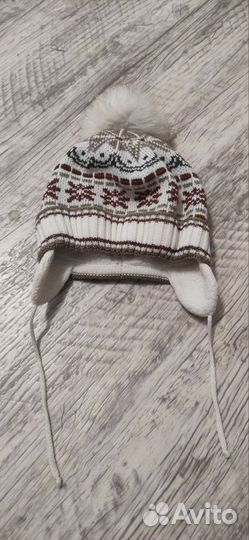 Шапка зимняя для мальчика, девочки до 4-5 лет