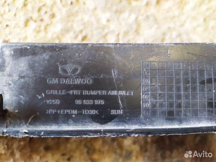 Решетка в бампер Chevrolet Epica 2006-2012