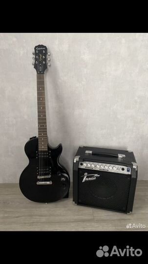Электрогитара с комбиком бу