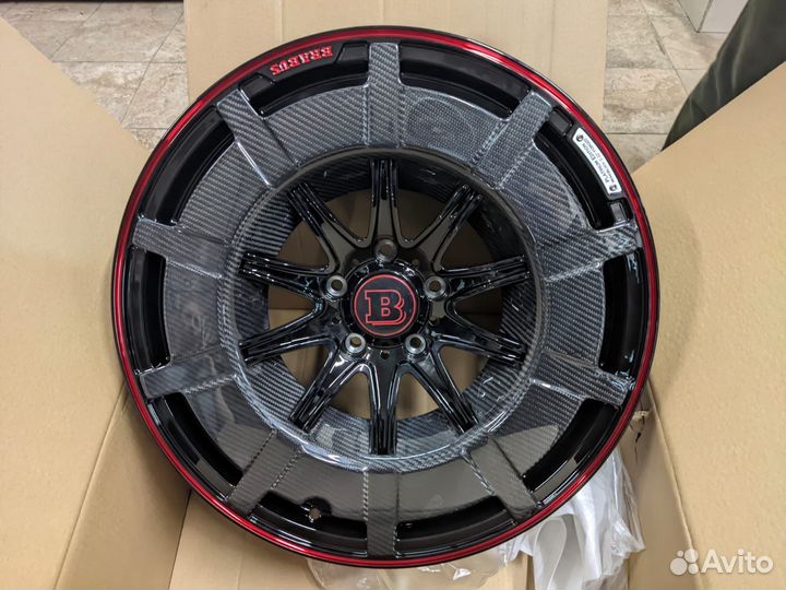 Диски ковка Brabus rocket red карбон Monoblock R24