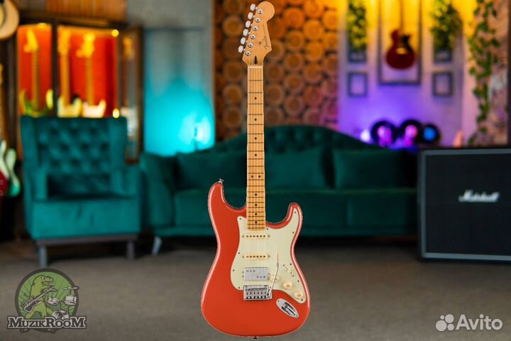 Fender Player Plus Stratocaster HSS MN Fiesta Red
