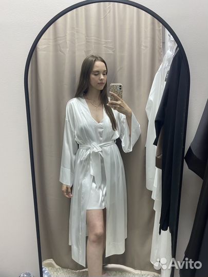 Свадебный халат + сорочка Kruzheva