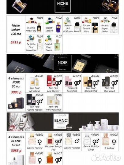 Парфюмерия essens