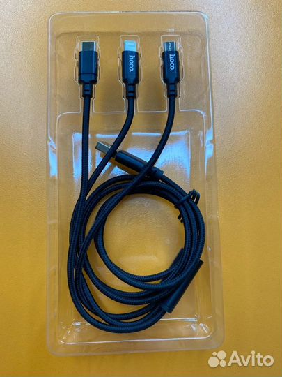 Кабель 3в1 для Lightning Micro USB