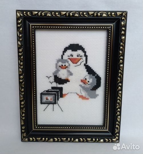 Набор для вышивания крестом Фото с папой