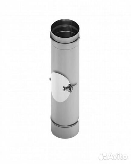 Труба диам. 80/125 мм с лючком