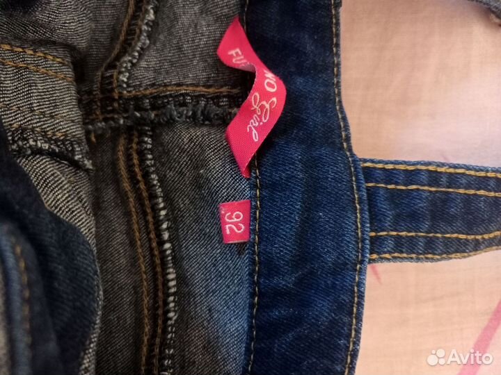 Джинсовый комбинезон 92