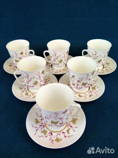 Кофейная пара Золотые бабочки лфз