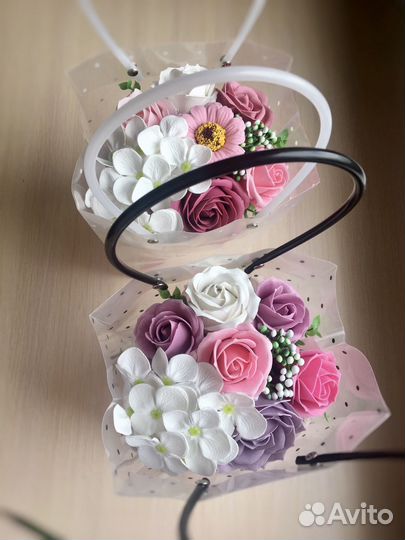 Букеты из мыла на День воспитателя и учителя