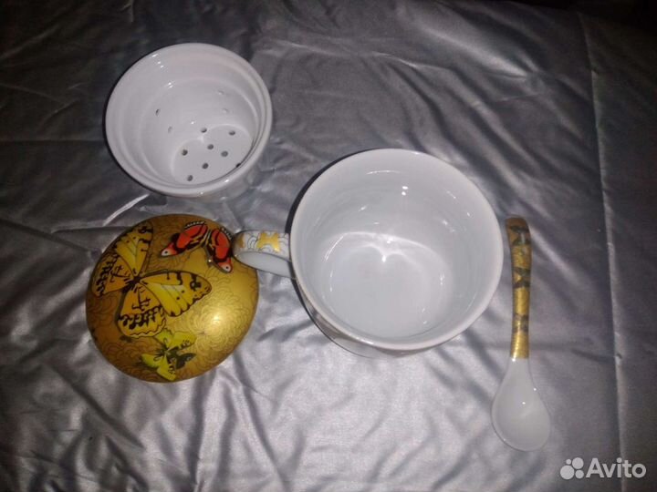 Кружка чайная Фарфоровая