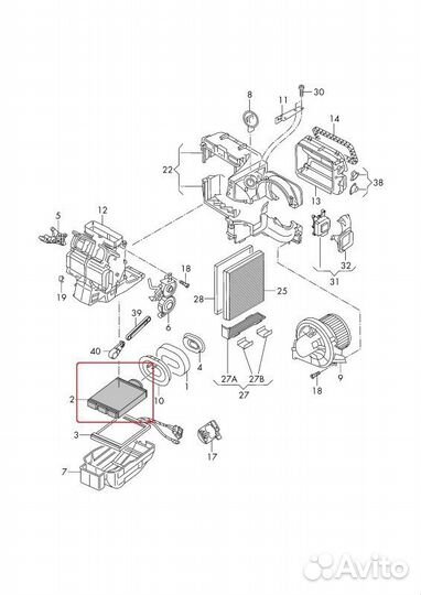 Радиатор печки Volkswagen Polo седан cfnb 1.6 2013