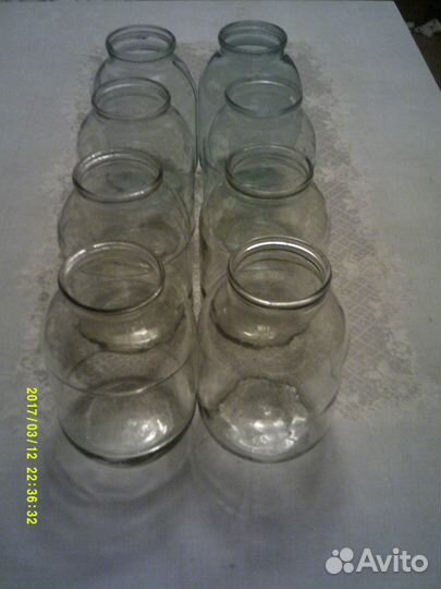 Банки 0,25 л, 0,5 л, 0,65 л, 0,72 л, 1 л, 3 л