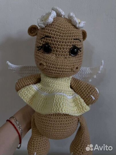 Дракон игрушка вязаная