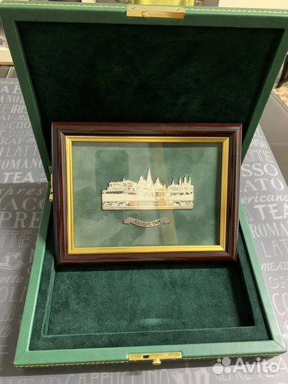 Декоративное панно из серебра «Казанский Кремль»