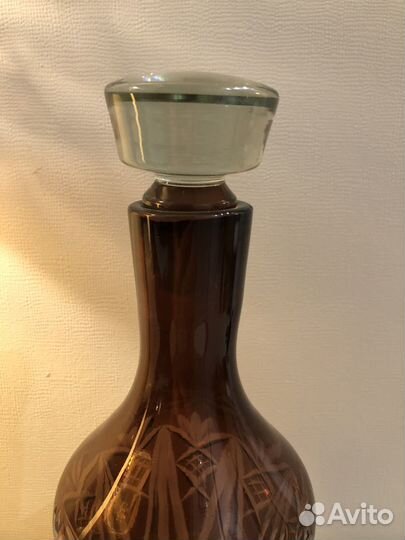 Графин/штоф и 5 стопок хрусталь. СССР 50-е годы