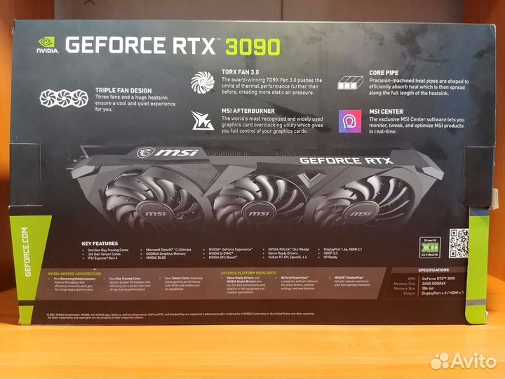 Видеокарта rtx 3090