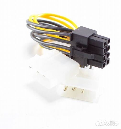 Переходник 2 molex - ATX 8pin (дополнительное пита