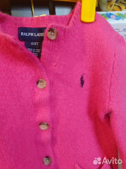 Кардиган шерсть ralph lauren на 2-3 года