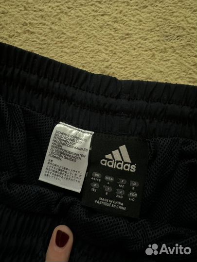 Синие штаны adidas