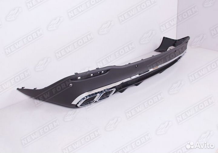 Диффузор с насадками 6.3 AMG GBT Mercedes GLE V167