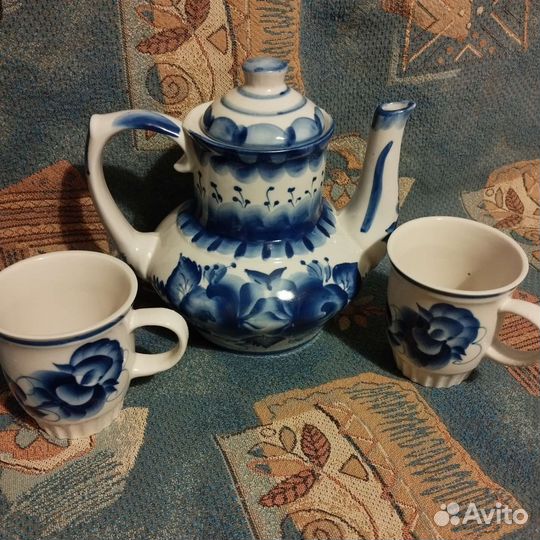 Кофейный сервиз СССР гжель рфз