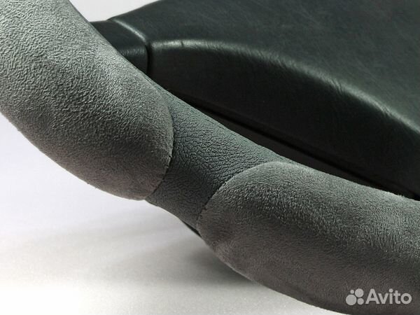 Оплетка для руля спонж 6 подушек M(37-38см) серый