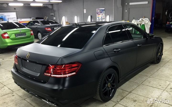 Чёрная матовая плёнка