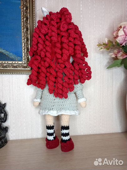 Кукла вязаная клоунесса Аннабель
