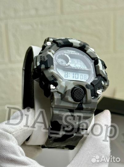 Часы мужские Casio G-shock GE-9400 камуфляж белый