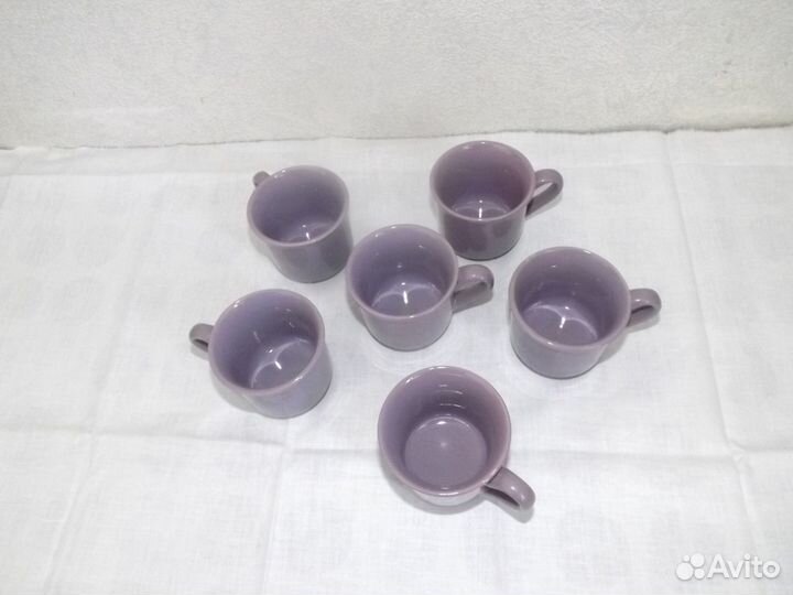 Кофейные чашки с блюдцами 6 шт