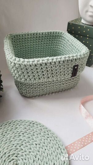 Интерьерная корзинка Мягкая корзина с отворотом