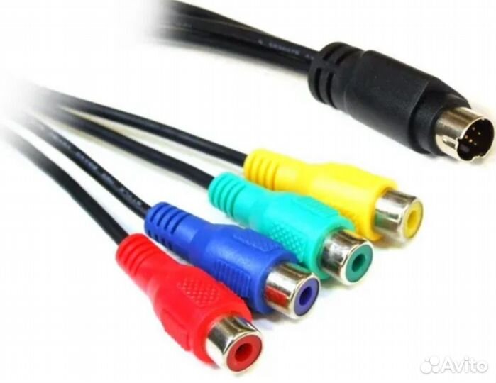 Кабель-переходник S-Video 7 pin to 4 x RCA