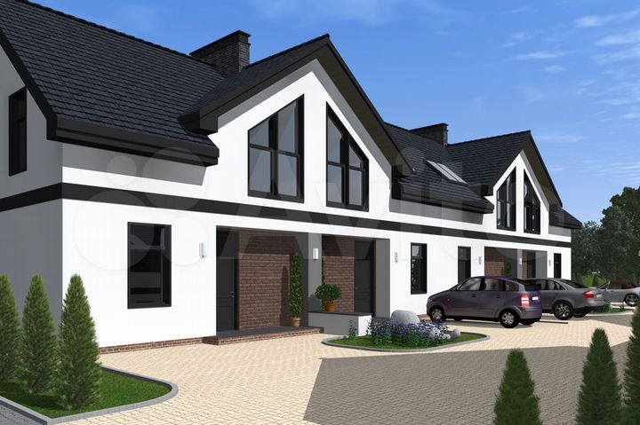 Таунхаус 100 м² на участке 2,3 сот.