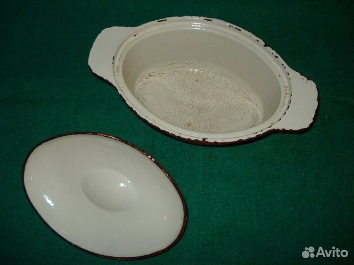 Латка чугунная эмалированная на 1,0 литр СССР