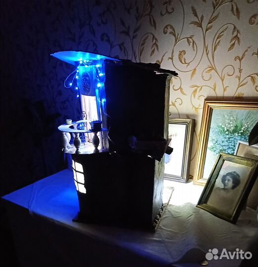 Кукольный дом ручной работы с освещением