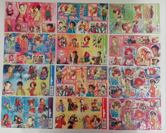 W.I.T.C.H. Totally Spies наклейки