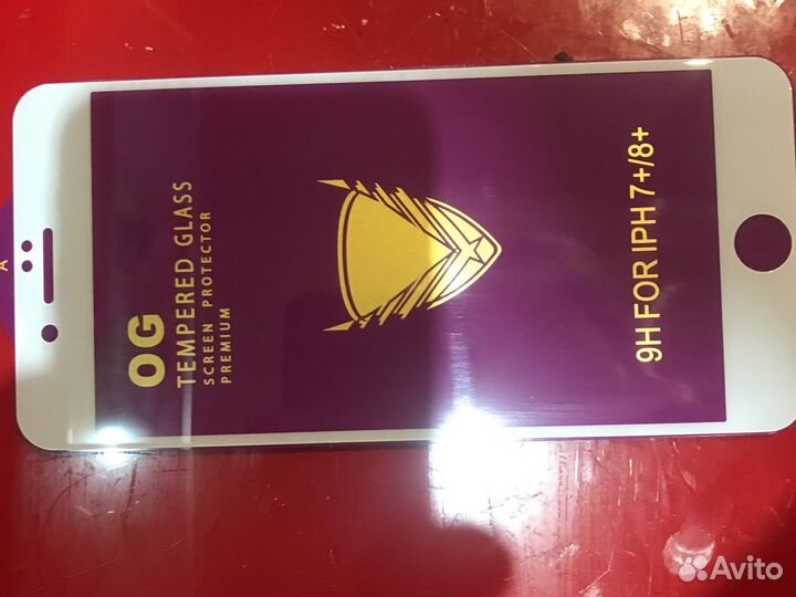 Защитное стекло iPhone 7+ 8+ OG tempered glass