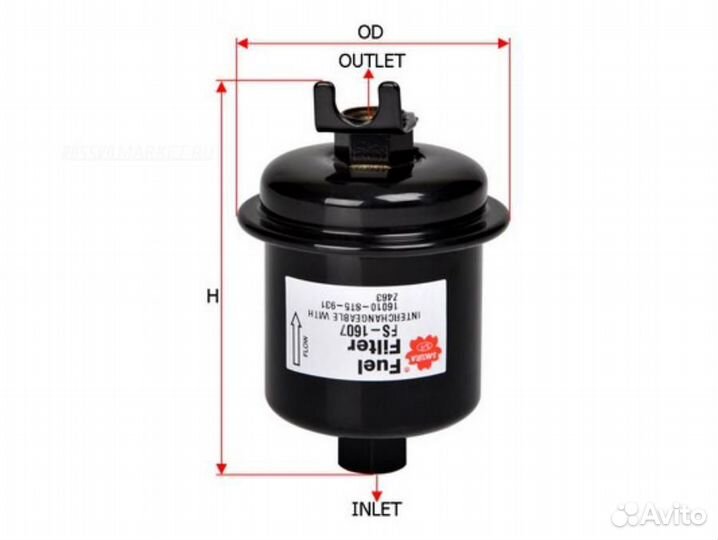 Sakura FS1607 Фильтр топливный