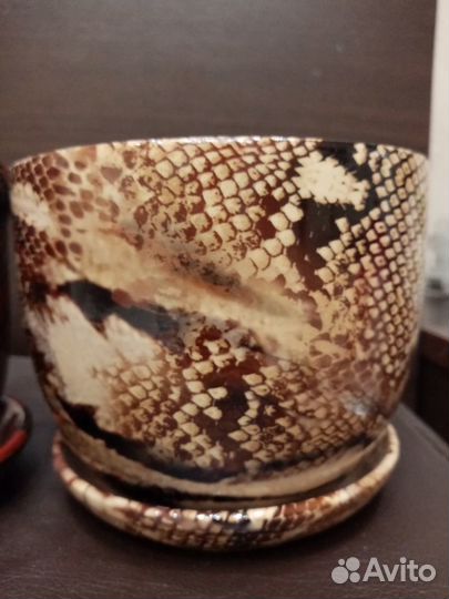 Цветочный горшок новый керамический